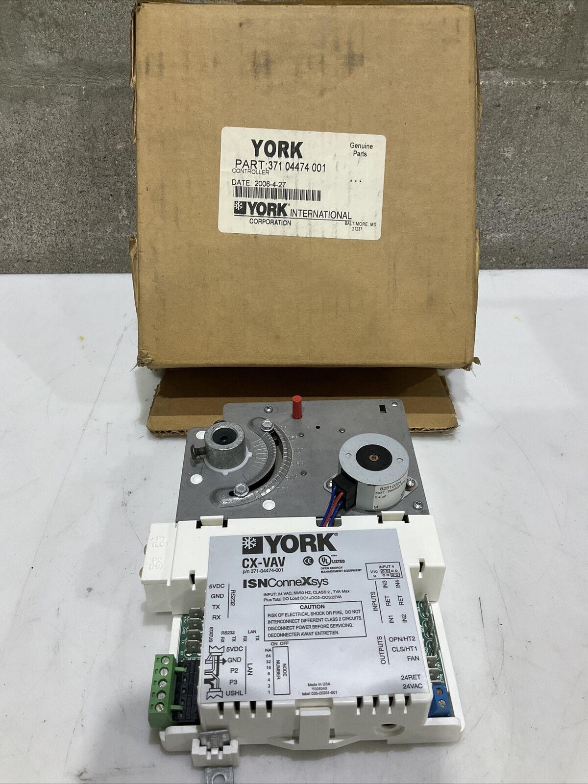 JOHNSON CONTROLS YORK 371 04474 001 CONTROLLER 373