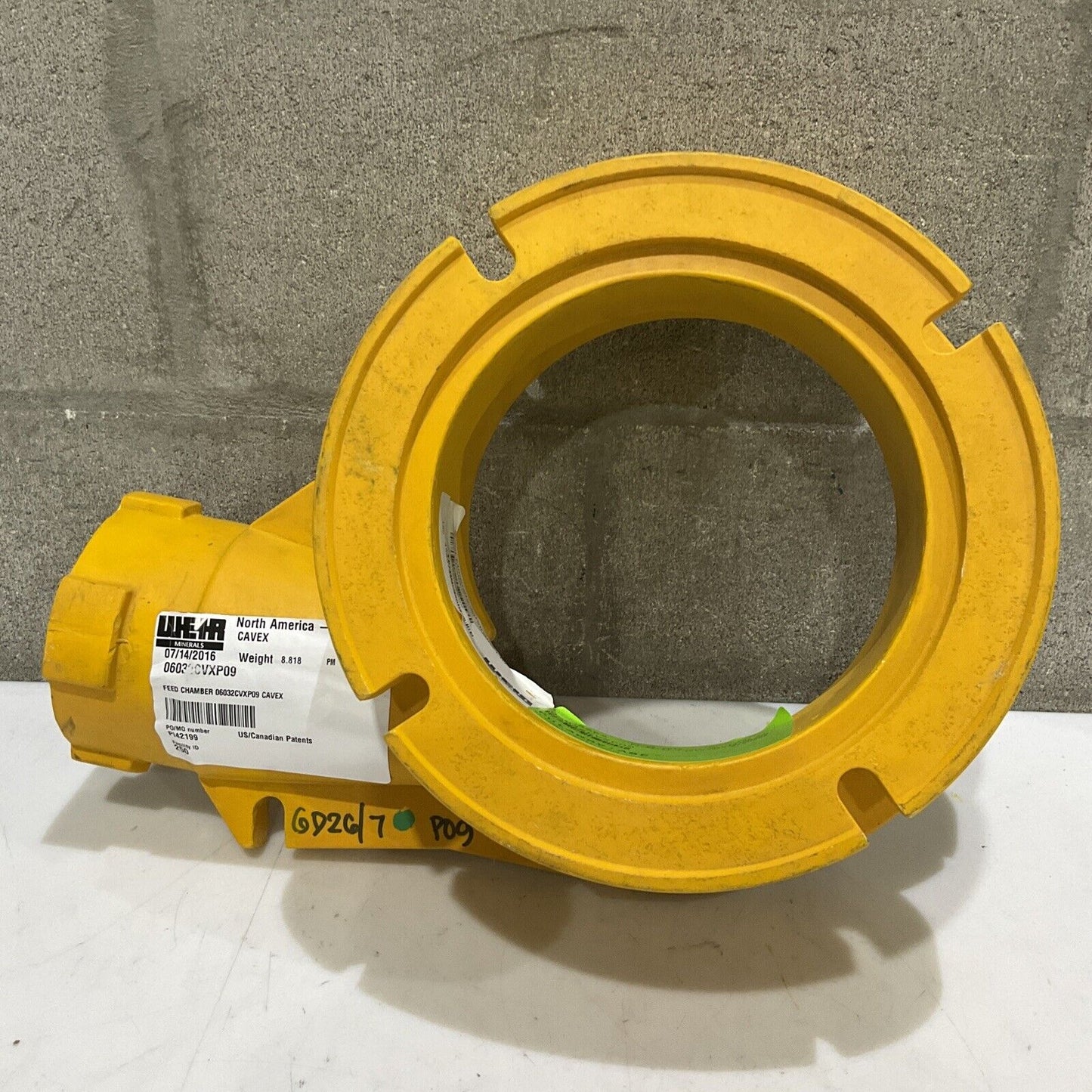 WEIR 06032CVXP09 FEED CHAMBER 150MM P09 A133873 373
