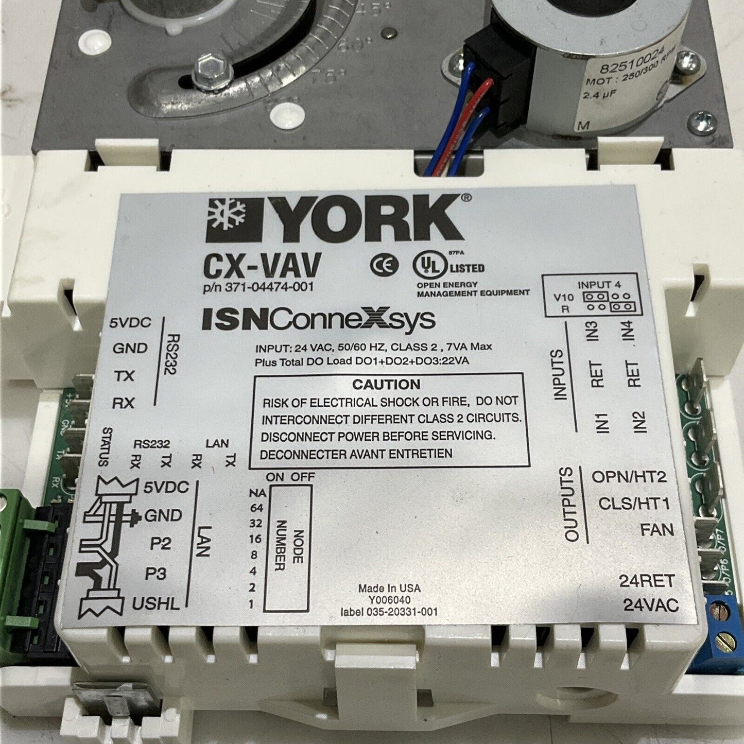JOHNSON CONTROLS YORK 371 04474 001 CONTROLLER 373