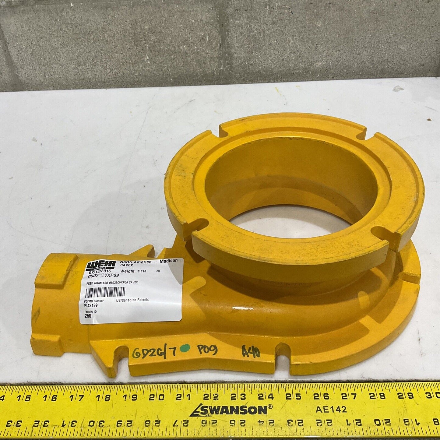 WEIR 06032CVXP09 FEED CHAMBER 150MM P09 A133873 373