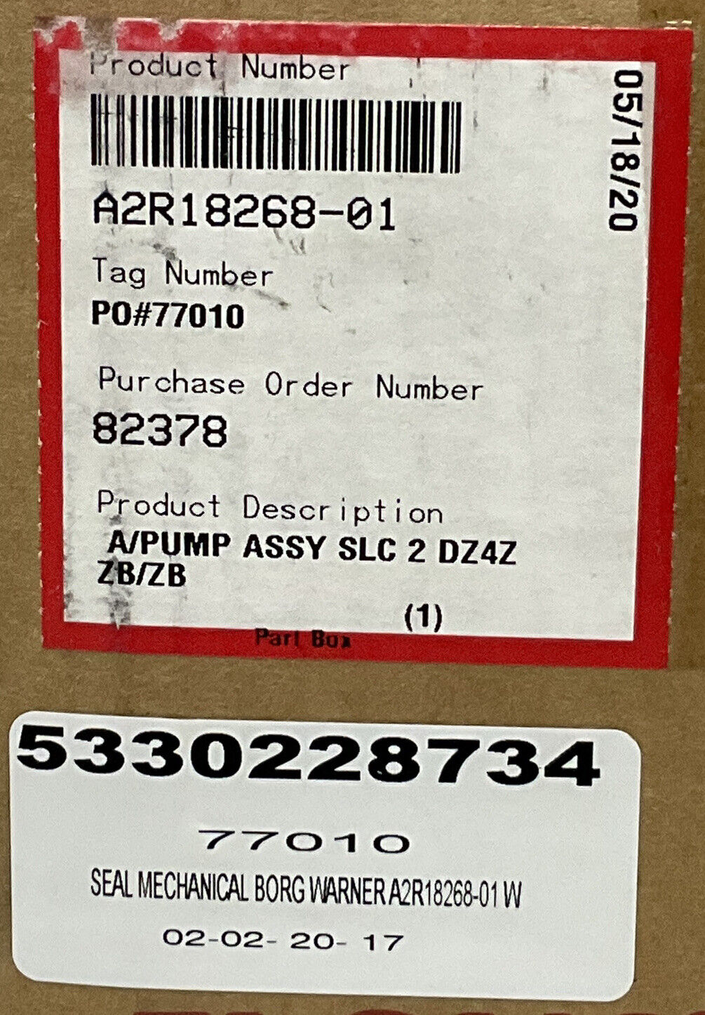 FLOWSERVE A2R18268-01 PUMP ASSEMBLY 373