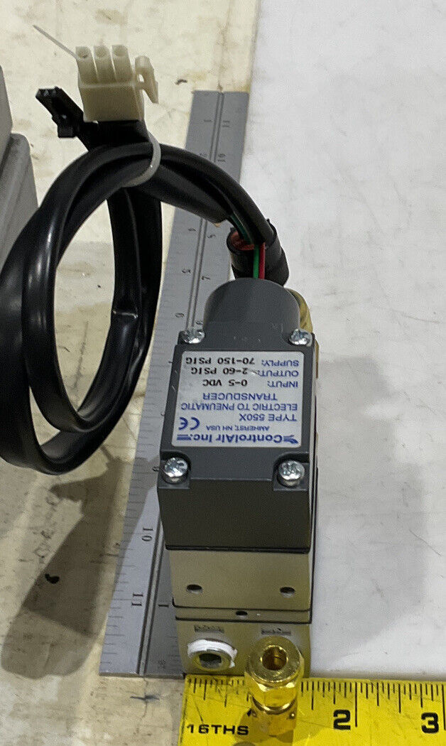 CONTROLAIR 550X 0-5VDC 2-60 PSIG ELECTRIC TO PNEUMATIC TRANSDUCER 373