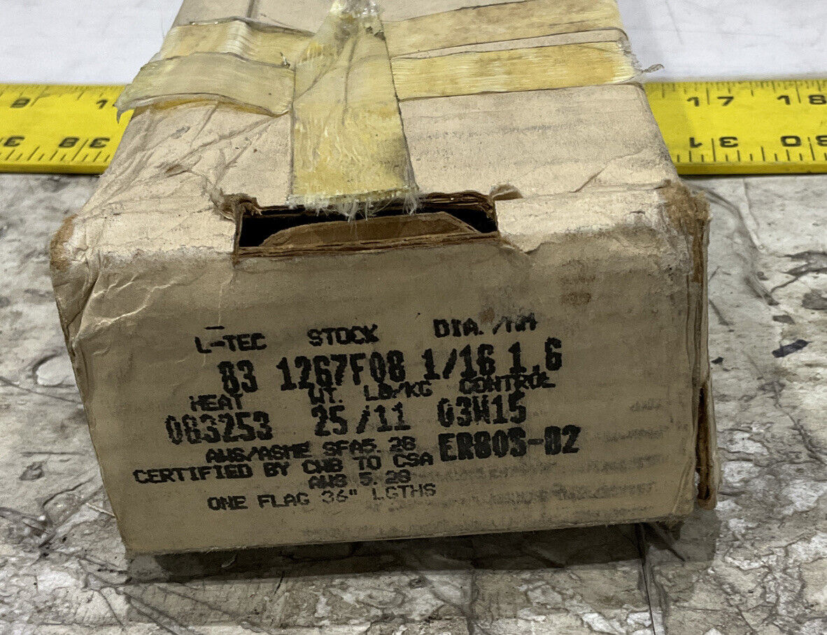 L-TEC WELDING ROD 1267F08 1/16” 083253 25LB 373