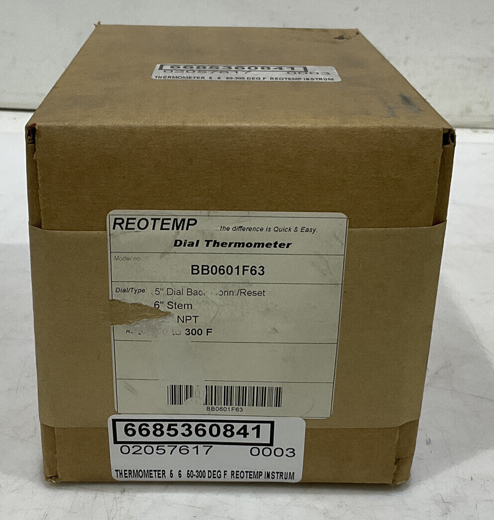 REOTEMP BB0601F63 50-300 THERMOMETER 373