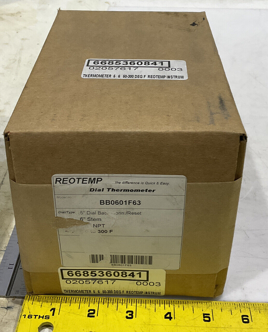 REOTEMP BB0601F63 50-300 THERMOMETER 373