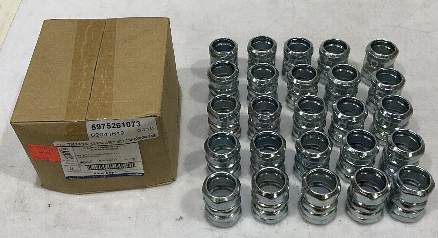 EATON TK113A 1” COMPRESSION COUPLING LOT OF 25 373