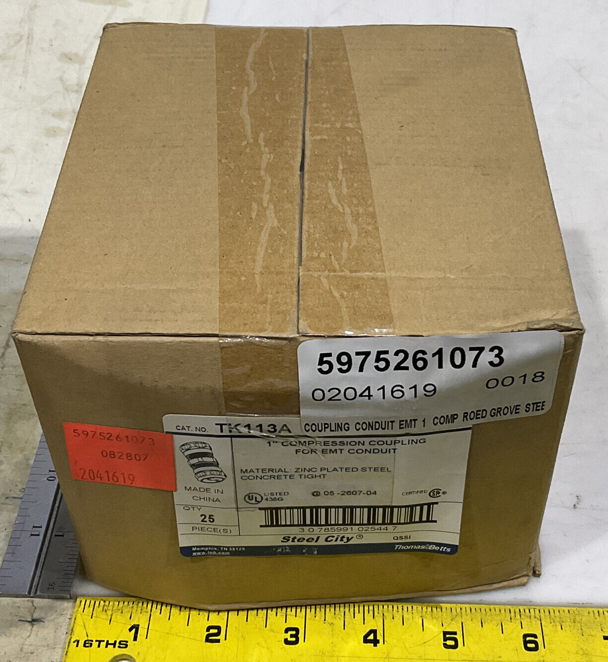 EATON TK113A 1” COMPRESSION COUPLING LOT OF 25 373