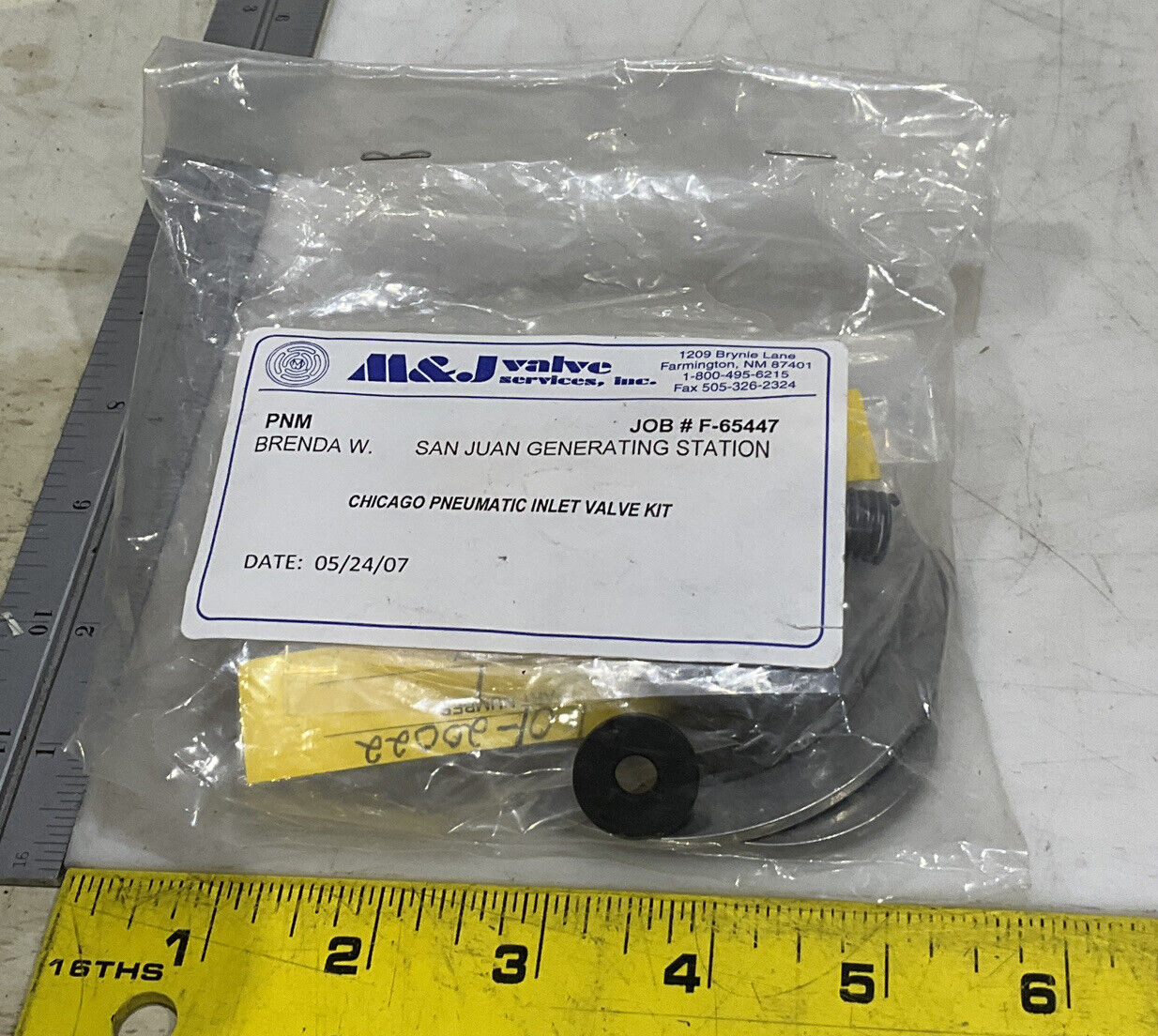 CHICAGO 1-01-30037/2-01-30037/1-01-20022 PNEUMATIC INLET VALVE KIT 373