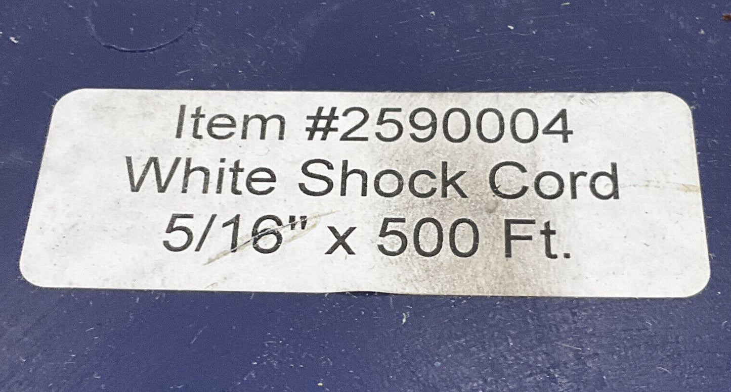 WHITE SHOCK CORD 2590004 50 FT 373