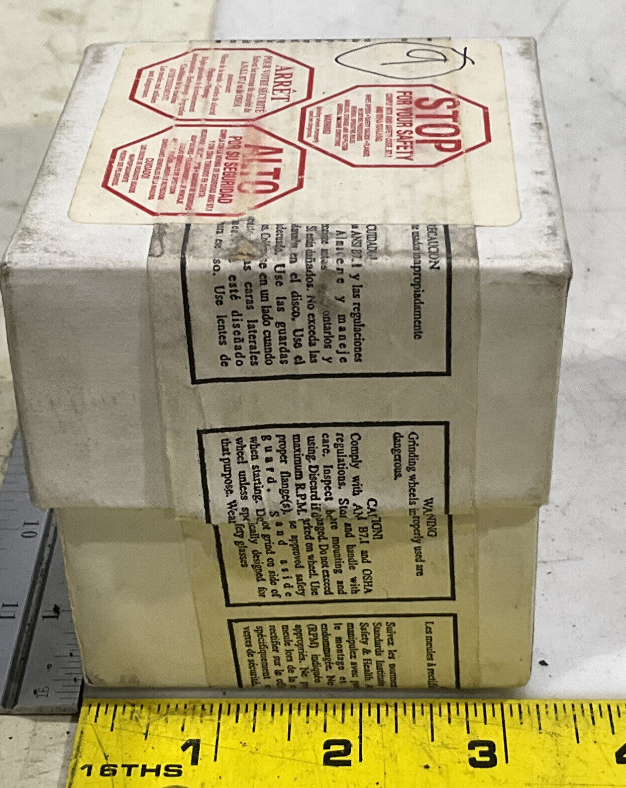 FLEXOVIT A36-RB 01-F0340 GRINDING WHEEL LOT OF 10 373