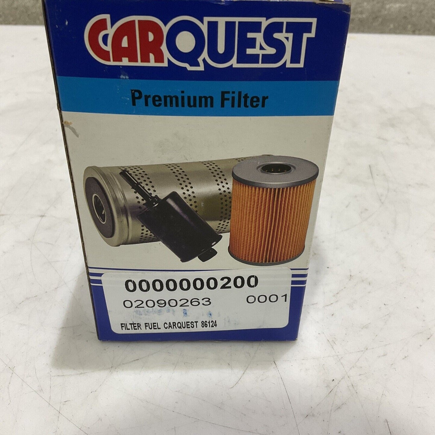 CARQUEST FILTERS 86124 FUEL FILTER 15-1012579 LOT OF 5 373