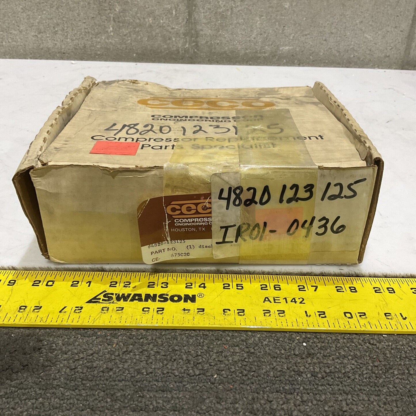 CECO COMPRESSOR 4820-123125 DISCH VLV ASSY A75C2C 373
