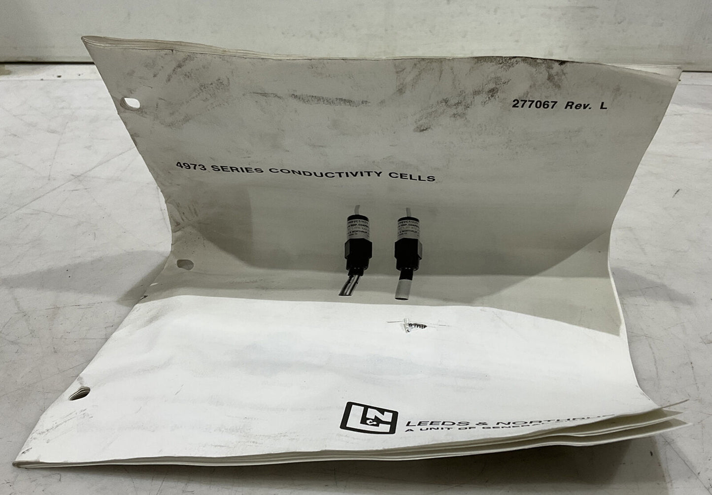 LEEDS AND NORTHRUP 4973-001-305-7-000 CONDUCTIVITY CELL 373