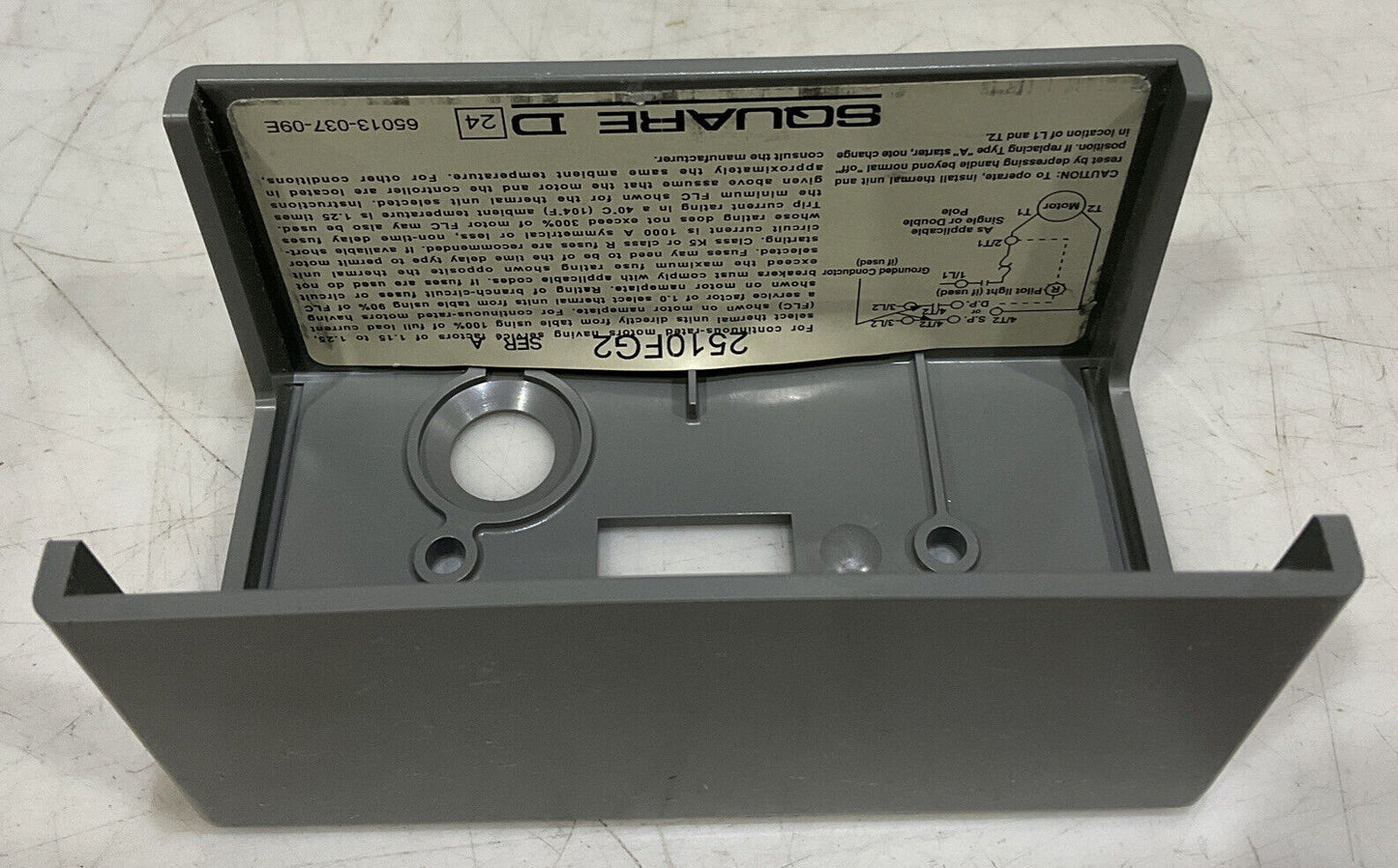SQUARE D 2510FG2 FHP MANUAL STARTER 373