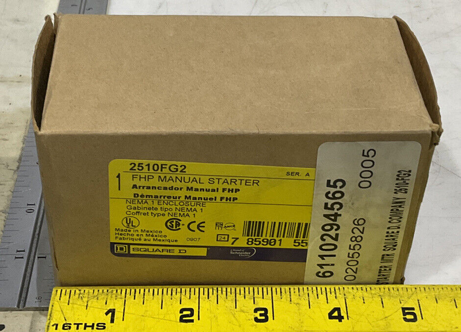SQUARE D 2510FG2 FHP MANUAL STARTER 373