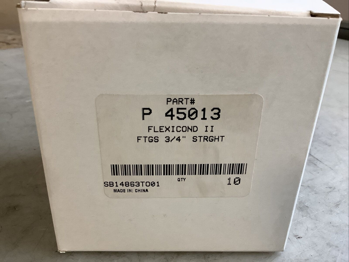 FLEXICOND II 45013 CONDUIT FTGS 3/4IN STRAIGHT 373 - QTY 10