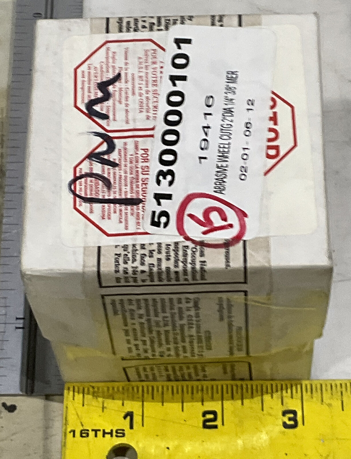 FLEXOVIT 2X1/4X3/8 A36-QB ABRASIVE CUTTING WHEEL LOT OF 15 373