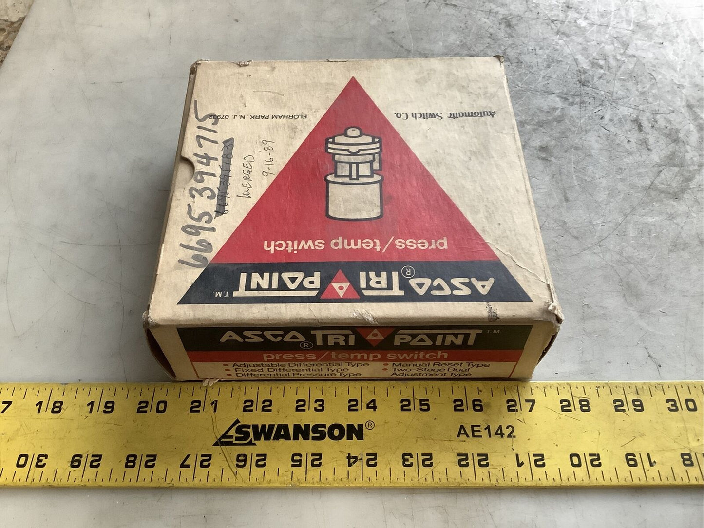 ASCO TC10A32 PRESSURE SWITCH TRANSDUCER 373