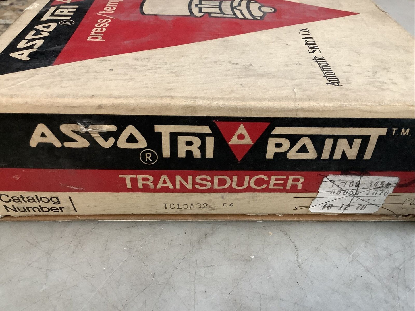 ASCO TC10A32 PRESSURE SWITCH TRANSDUCER 373