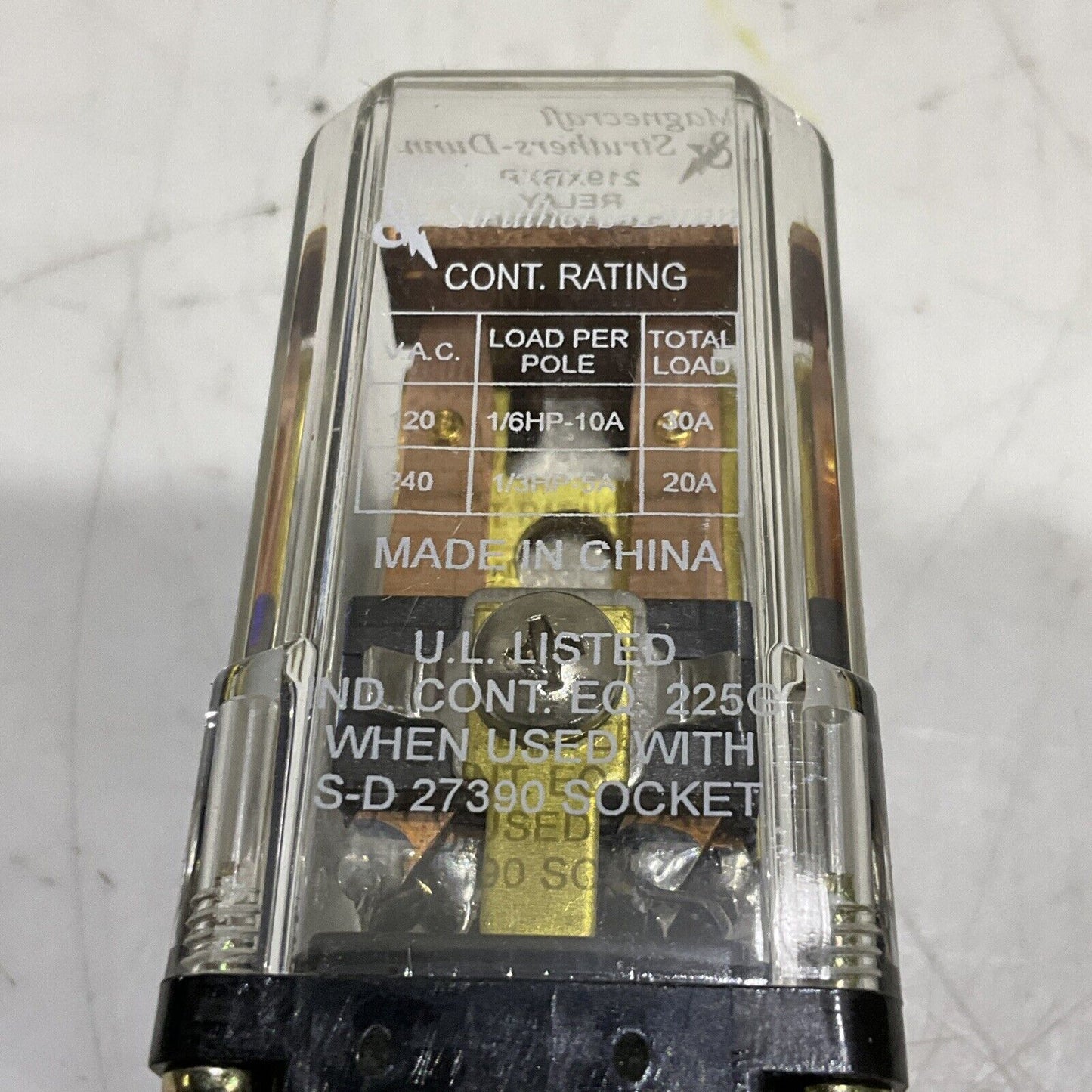STRUTHERS DUNN 219XBXP DUNCO RELAY 24V 50/60HZ 10AMP 120 VAC LOT OF 4 373