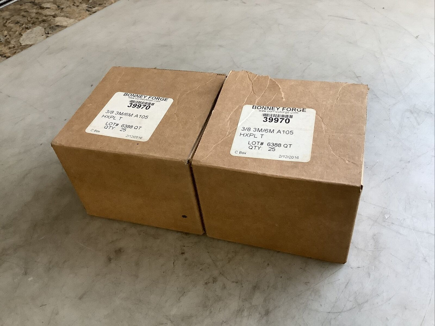 BONNEY FORGE 39970 HEX HEAD PLUG 3/8IN 3M/6M A105 373 - QTY 49