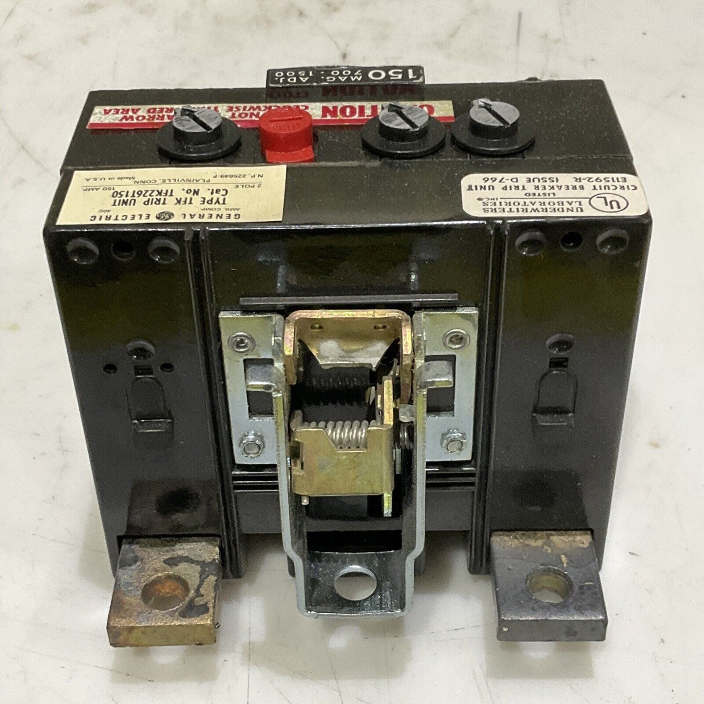 GENERAL ELECTRIC TFK226T150 TRIP UNIT TYPE TFK 2 POLE 600 AC 250 DC 373