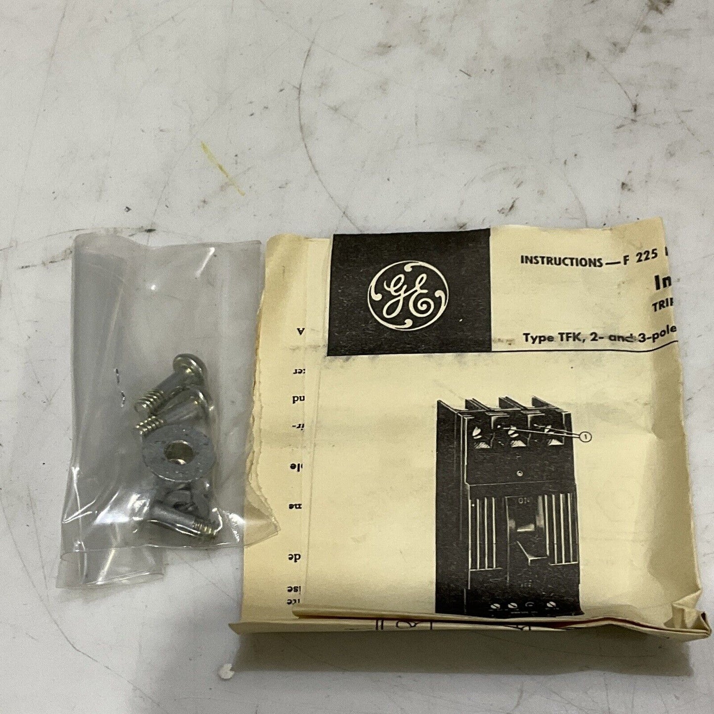 GENERAL ELECTRIC TFK226T150 TRIP UNIT TYPE TFK 2 POLE 600 AC 250 DC 373