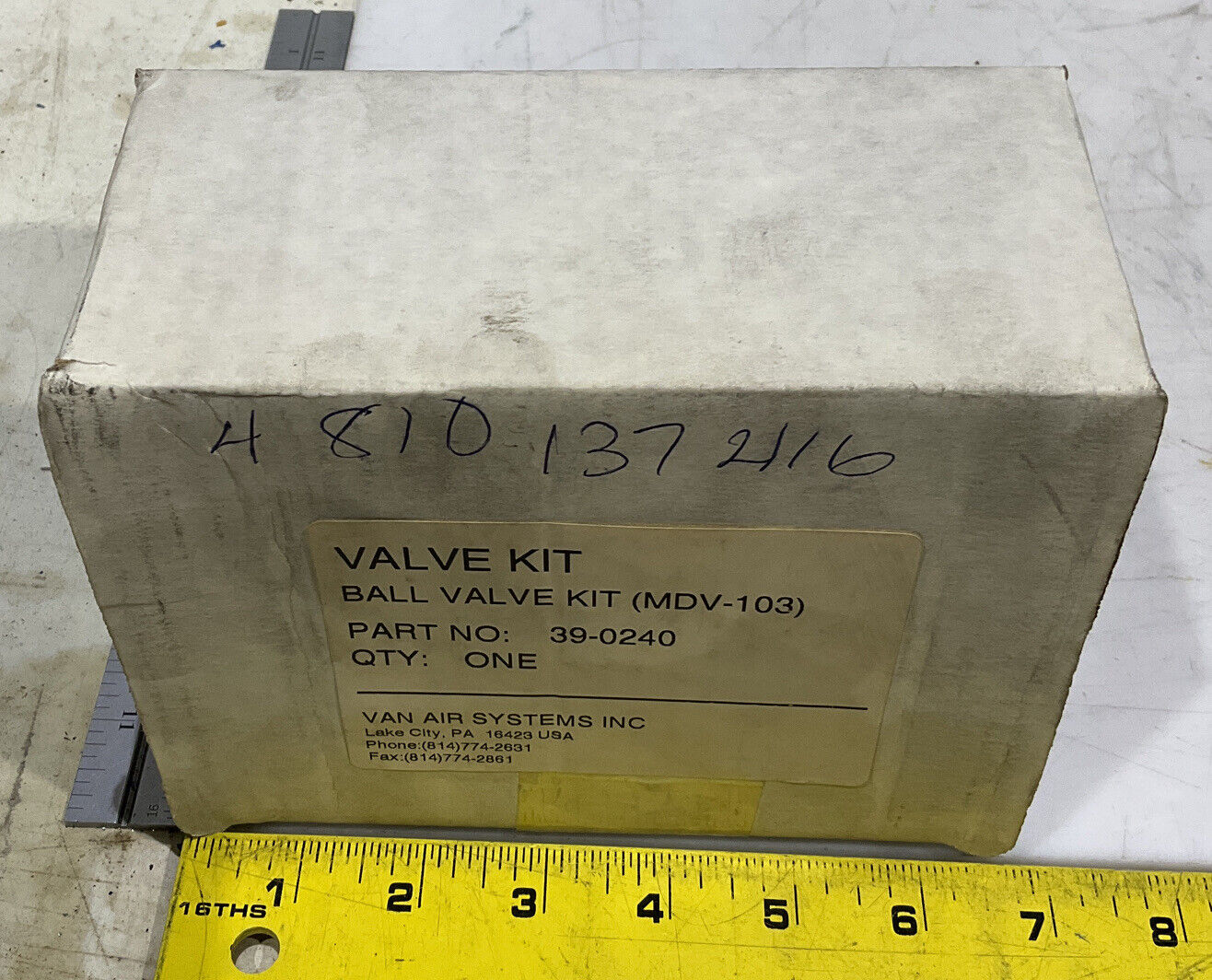 VAN AIR 390240 BALL VALVE REPLACEMENT KIT 373