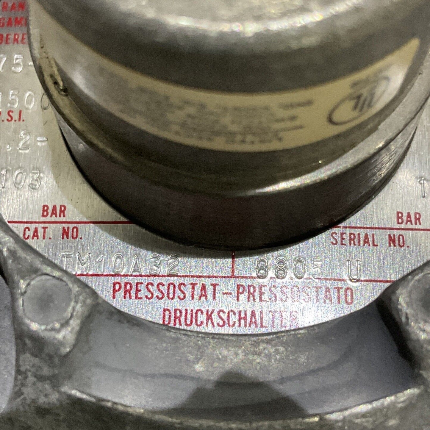 ASCO TM10A32 PRESSURE SWITCH MAX 2300 373
