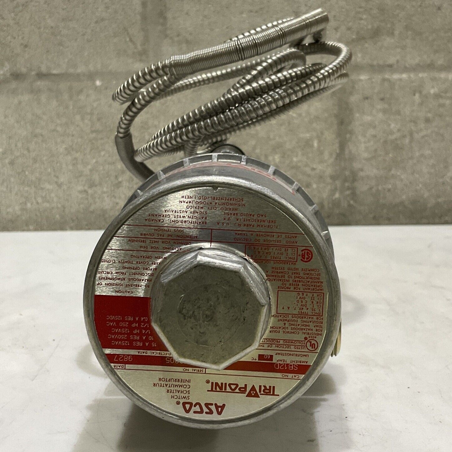 ASCO SB12D QP08 INTERLOGIC TEMPERATURE SWITCH 6’ 225-340 F 373