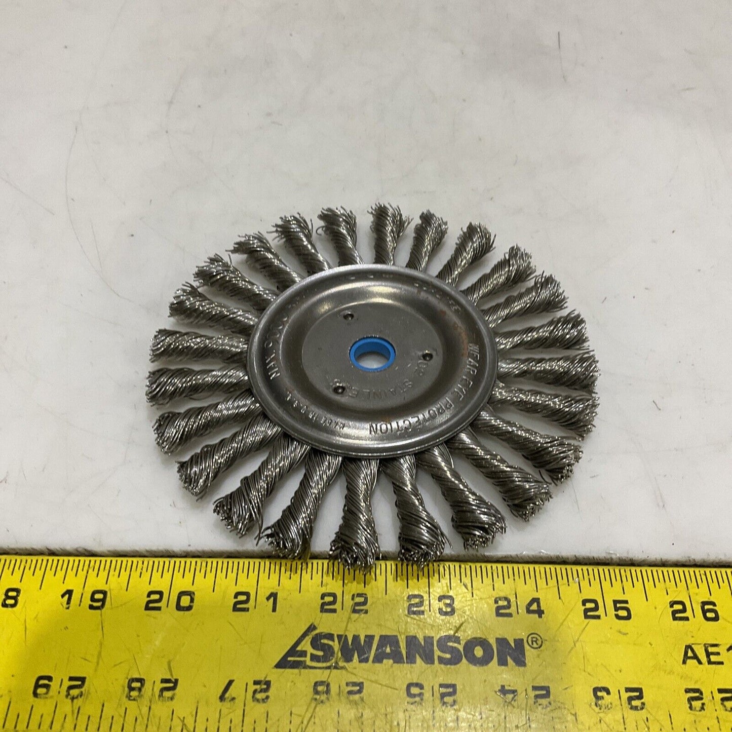 WEILER 08695 CABLE TWIST WIRE WHEEL 6” .023SS WIRE 5/8” A.H (CT-6) LOT OF 5 373
