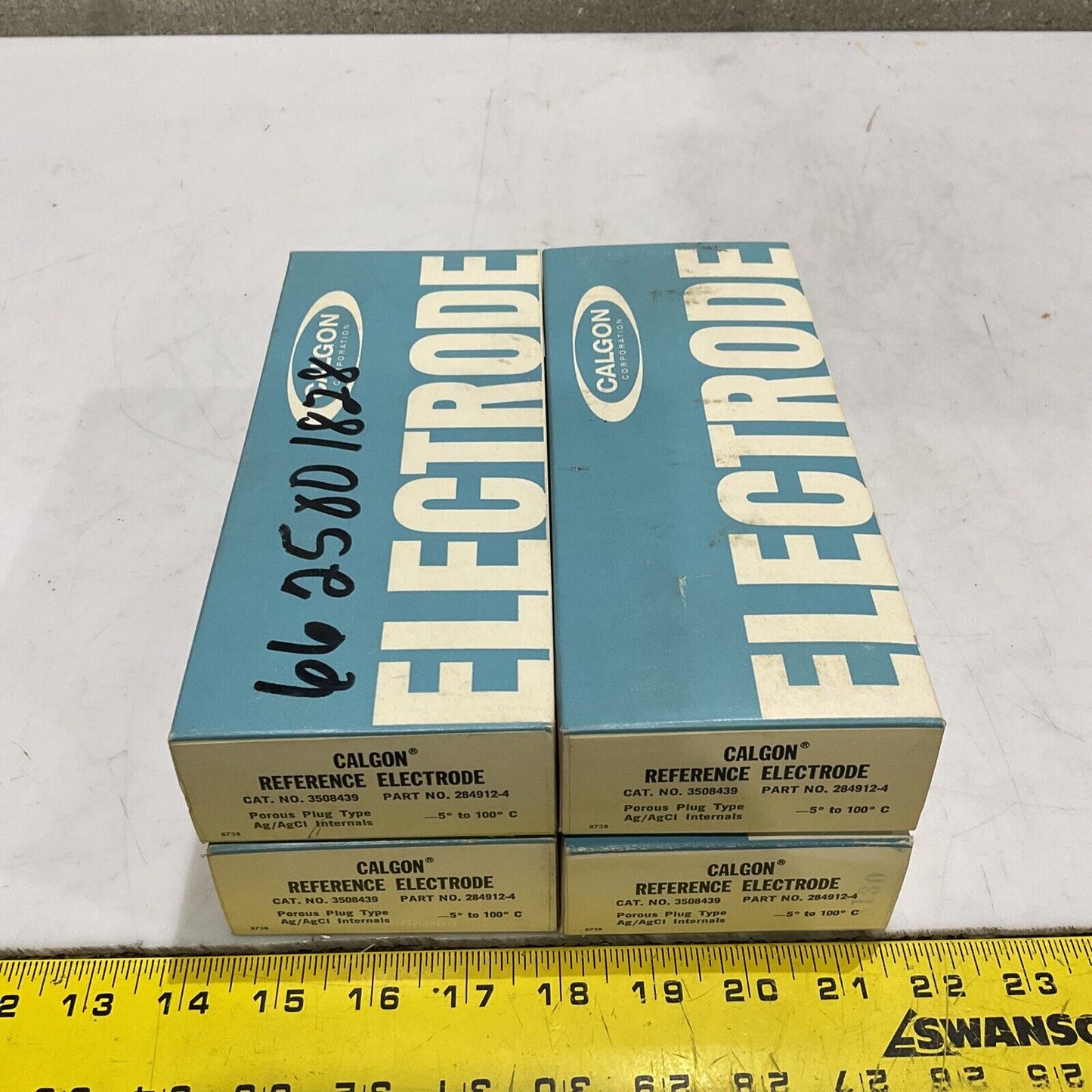 CALGON 284913-4 3508439 REFERENCE ELECTRODE PORUS PLUG AG/AGCI LOT OF 4 373