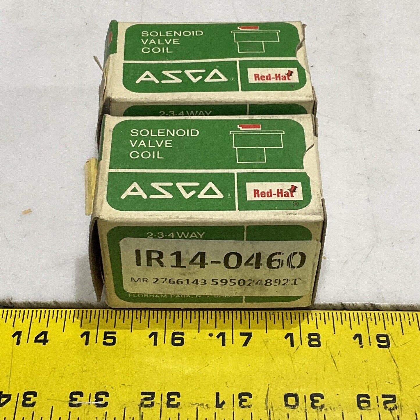 ASCO 64-982-4-D SOLENOID VALVE COIL VOLTS 120/60 110/50 FT-LB LOT OF 2 373