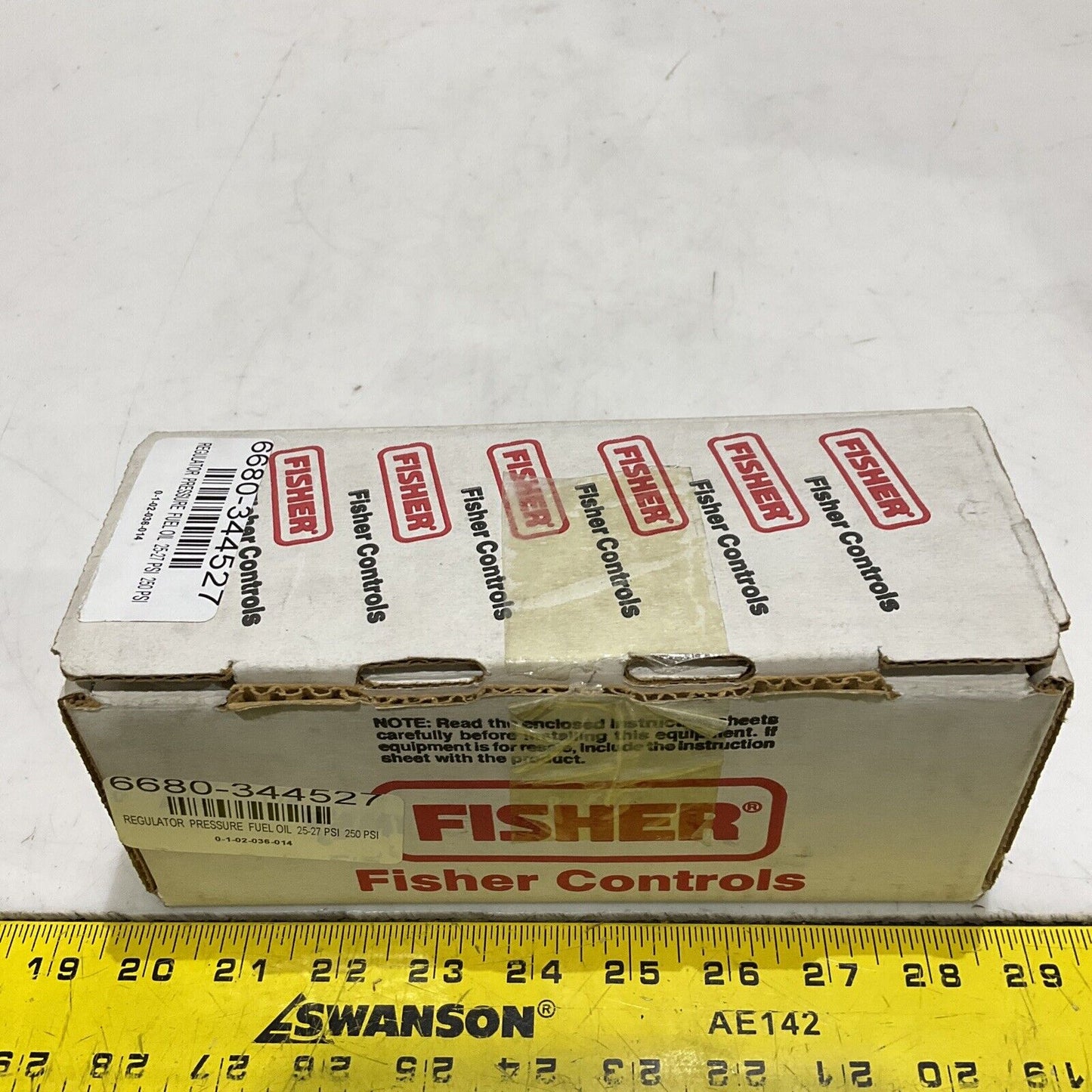 FISHER 98H-6 FUEL OIL PRESSURE REGULATOR TYPE 98 H-6 250 PSI 373
