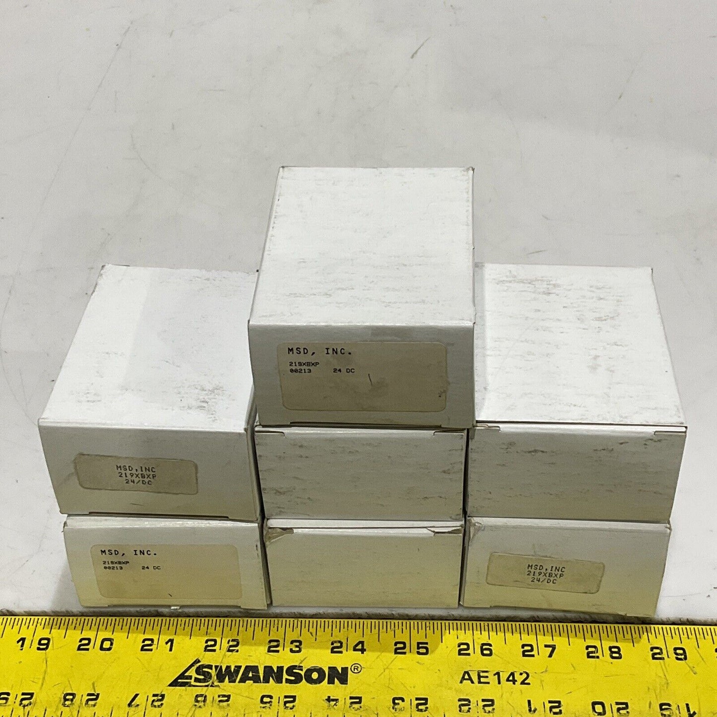 MSD INC 219XBXP RELAY 24-28 VDC 120VAC 10 AMP LOT OF 7 373