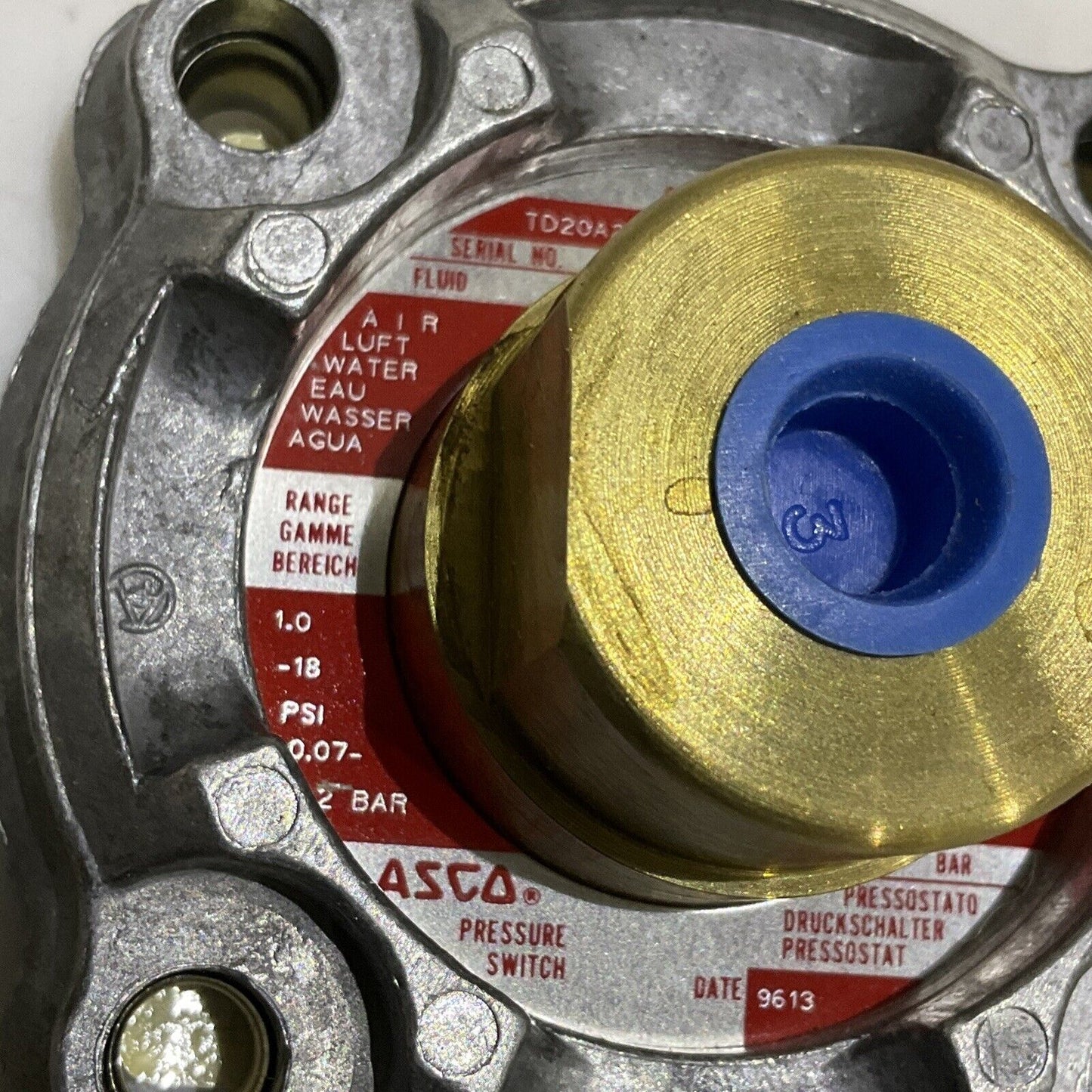 ASCO TRIPOINT TD20A21 PRESSURE TRANSDUCER 1-18 PSI 100 PSIG 373