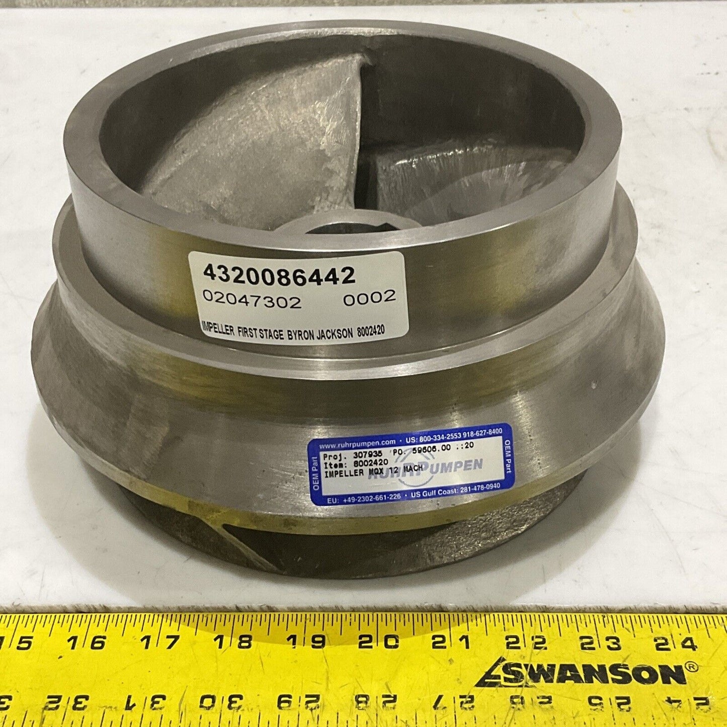 BYRON JACKSON 8002420 3-VANE IMPELLER FRIST STAGE 373