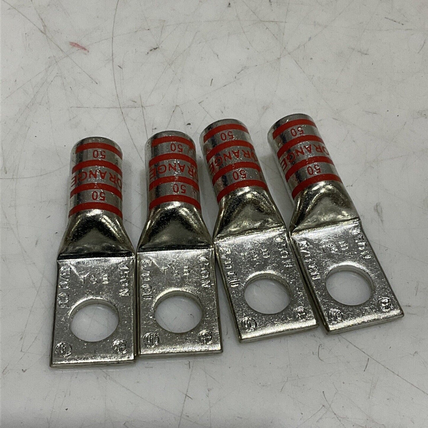 THOMAS & BETTS 54965BE ONE HOLE COPPER LUG LONG BARREL 1/2” LOT OF 20 373