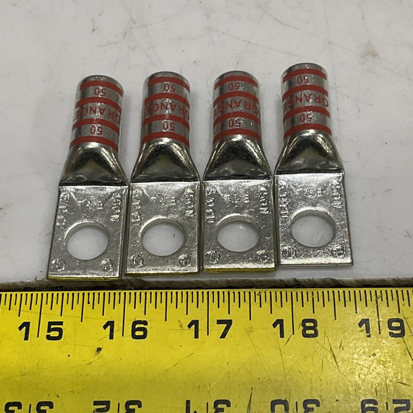 THOMAS & BETTS 54965BE ONE HOLE COPPER LUG LONG BARREL 1/2” LOT OF 20 373