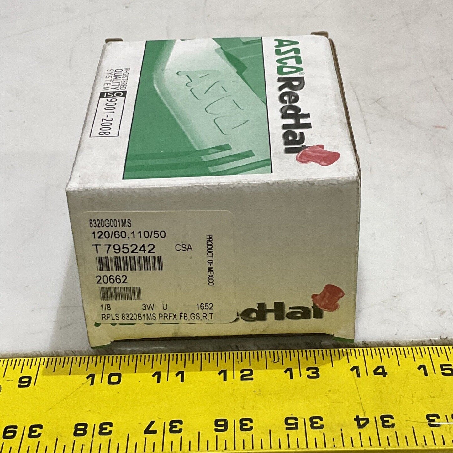 ASCO 8320G001MS T795242 SOLENOID VALVE 3-WAY 100 PSI 120/60 50/60HZ 373