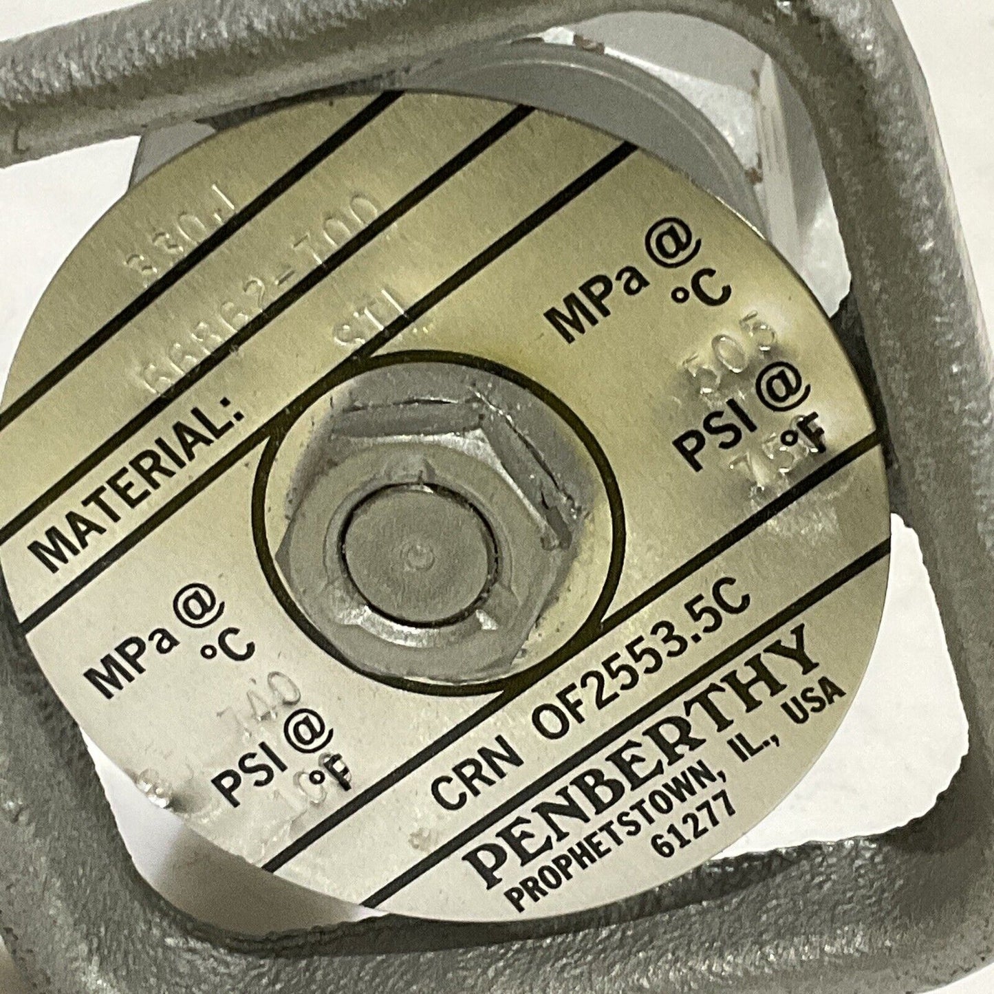 PENBERTHY 66862-700 CRN OF2553.5C STEEL GATE VALVE 100F 373