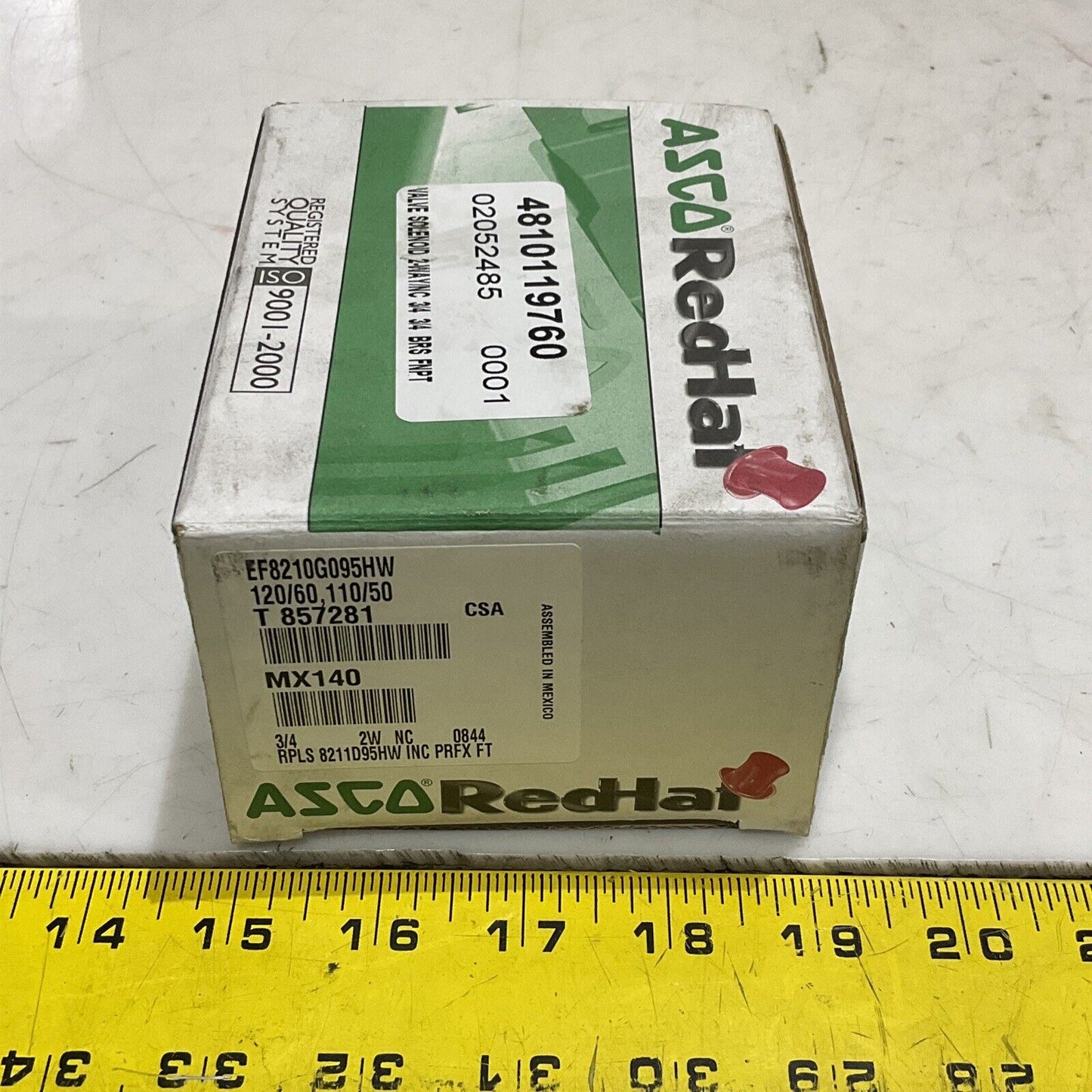 ASCO EF8210G095HW SOLENOID VALVE 2-WAY 3/4 373