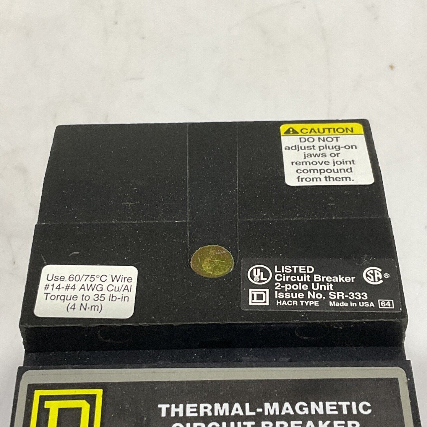 SQUARE D FH26030AC THERMAL-MAGNETIC CIRCUIT BREAKER 600V 50/60HZ 250VDC 373