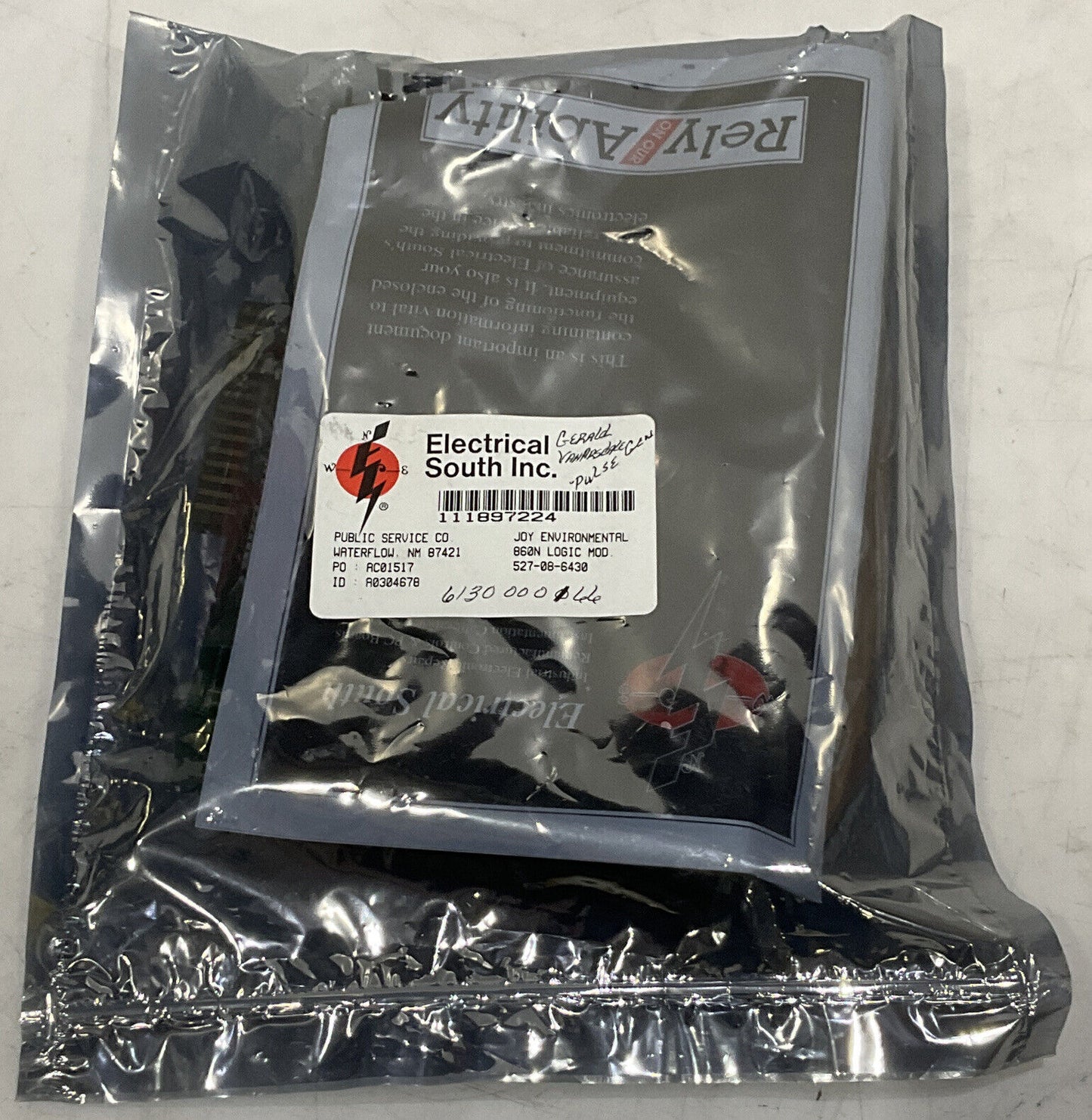 JOY MANUFACTURING 527-08-7401 ERC86ON 9405006 ASSEMBLY 373