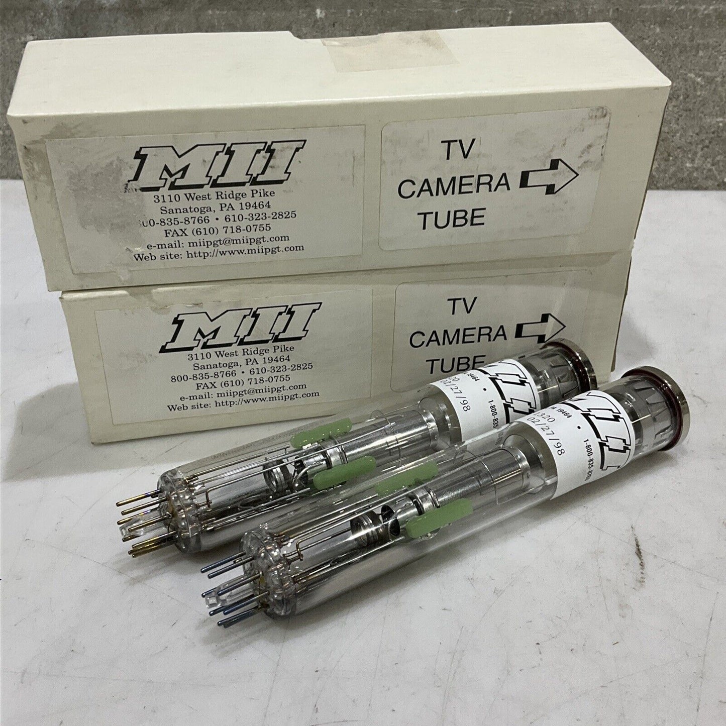 MII 1320 TV CAMERA TUBE LOT OF 2 373