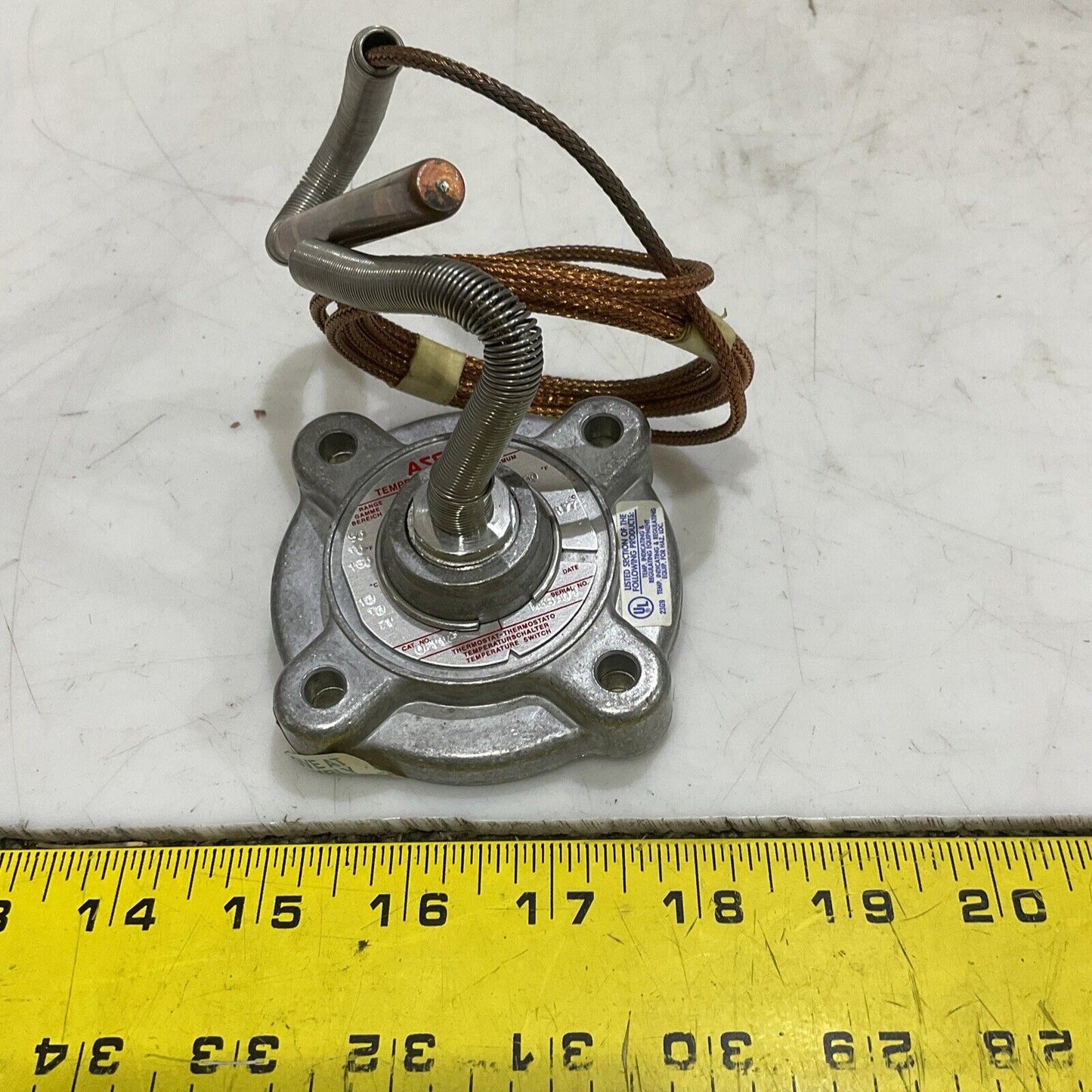 ASCO A0438W QF11A1 TEMPERATURE TRANSDUCER 10 TO 71 C 50 TO 160F 373