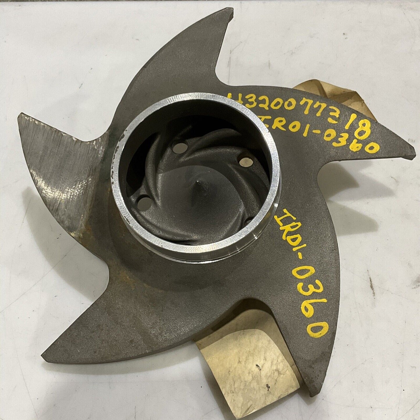 THE DURIRON COMPANY CY36862A PUMP IMPELLER 7-1/4" 316 SS 5-VANE 373