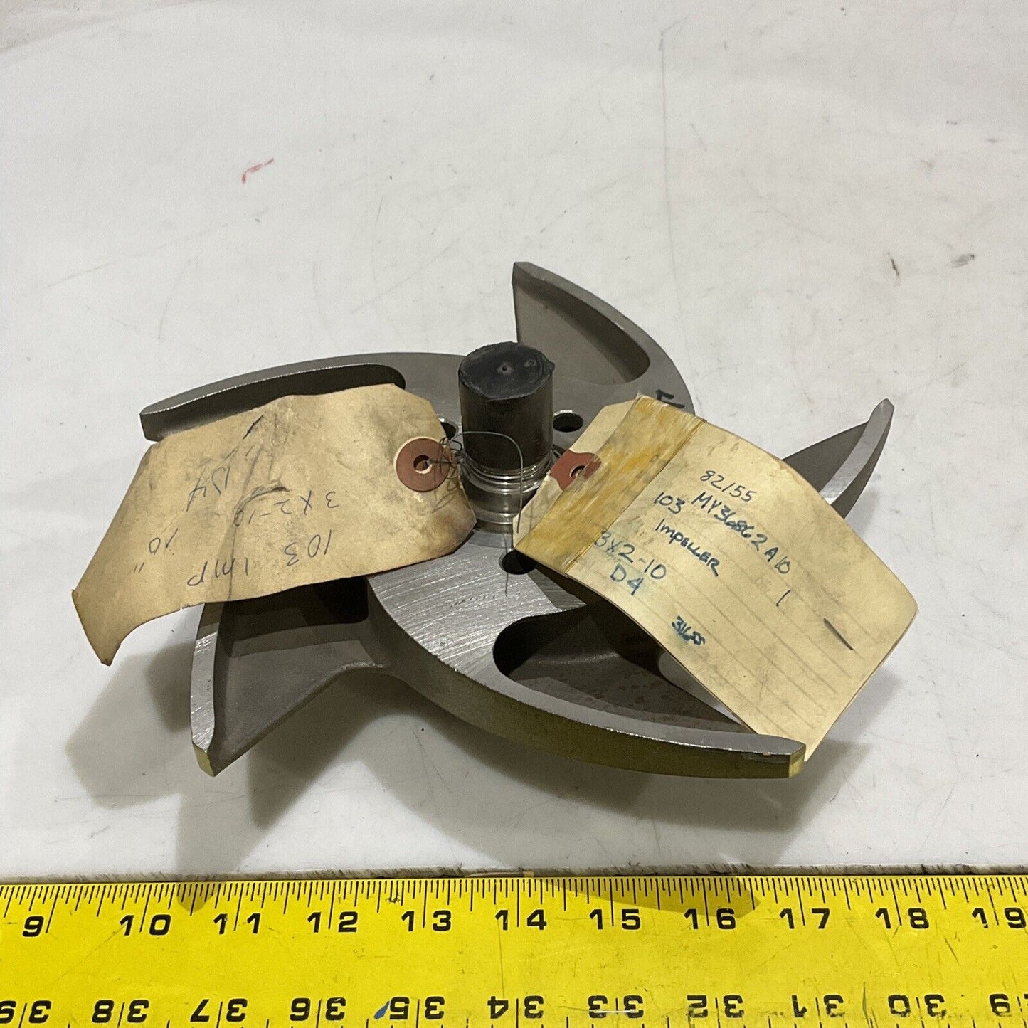 THE DURIRON COMPANY CY36862A PUMP IMPELLER 7-1/4" 316 SS 5-VANE 373