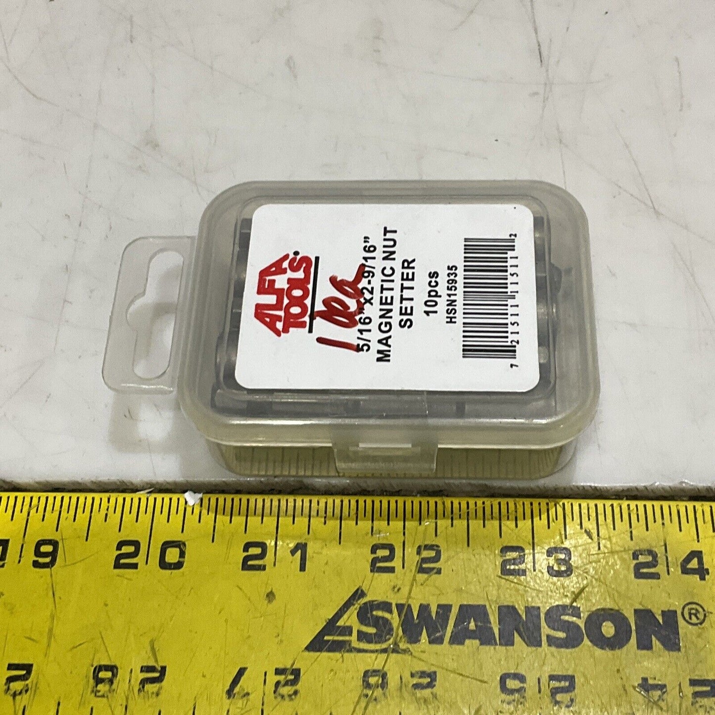 AFLA TOOLS HSN15935 MAGNETIC NUT SETTER 5/16”X 2-9/16” LOT OF 10 373