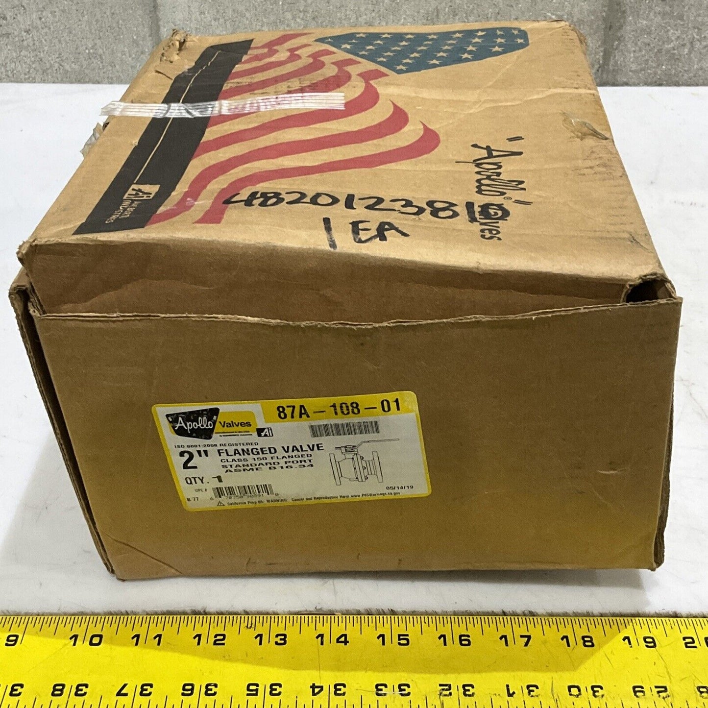APOLLO 87A-108-01 FLANGED VALVE 2” 150 STANDARD PORT B16.34 373